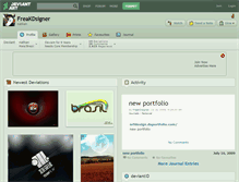 Tablet Screenshot of freakdsigner.deviantart.com