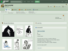 Tablet Screenshot of mercuryhat.deviantart.com