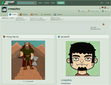 Tablet Screenshot of creepyboy.deviantart.com