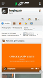 Mobile Screenshot of froginpain.deviantart.com