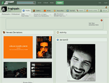 Tablet Screenshot of froginpain.deviantart.com