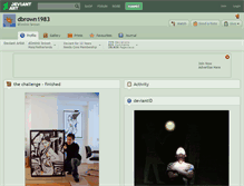 Tablet Screenshot of dbrown1983.deviantart.com
