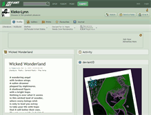 Tablet Screenshot of kieko-lynn.deviantart.com