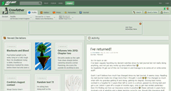 Desktop Screenshot of crowfether.deviantart.com