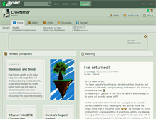 Tablet Screenshot of crowfether.deviantart.com