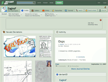 Tablet Screenshot of eaglesf.deviantart.com