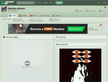 Tablet Screenshot of daisuke-domon.deviantart.com
