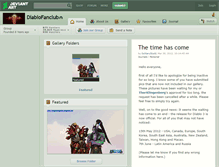 Tablet Screenshot of diablofanclub.deviantart.com