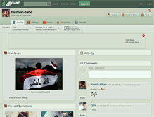 Tablet Screenshot of fashion-babe.deviantart.com