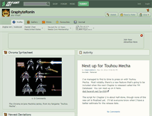 Tablet Screenshot of graphyteronin.deviantart.com