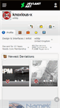 Mobile Screenshot of knoxious-x.deviantart.com