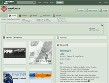 Tablet Screenshot of knoxious-x.deviantart.com