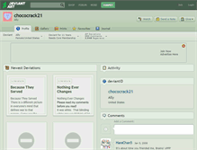 Tablet Screenshot of chococrack21.deviantart.com
