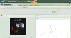 Desktop Screenshot of hexonthecat.deviantart.com