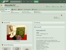 Tablet Screenshot of nekojullian707.deviantart.com