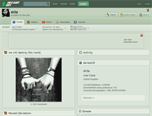 Tablet Screenshot of ecta.deviantart.com
