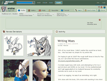 Tablet Screenshot of eraine.deviantart.com