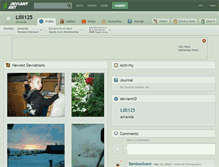 Tablet Screenshot of lilli125.deviantart.com