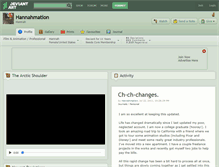 Tablet Screenshot of hannahmation.deviantart.com