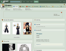 Tablet Screenshot of hitsugaya.deviantart.com