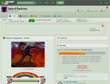 Tablet Screenshot of gaia-of-darkness.deviantart.com