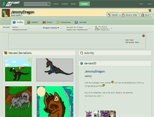 Tablet Screenshot of jennnydragon.deviantart.com