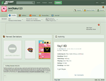 Tablet Screenshot of jenotaku123.deviantart.com