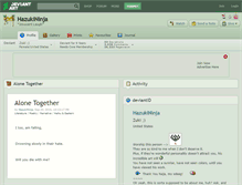 Tablet Screenshot of hazukininja.deviantart.com