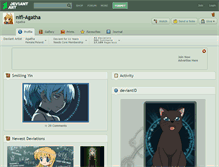 Tablet Screenshot of nifi-agatha.deviantart.com