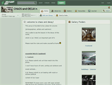 Tablet Screenshot of chaos-and-decay.deviantart.com