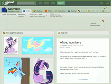 Tablet Screenshot of kalleflaxx.deviantart.com