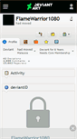 Mobile Screenshot of flamewarrior1080.deviantart.com