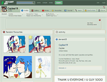 Tablet Screenshot of caylee19.deviantart.com