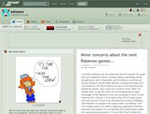 Tablet Screenshot of eshonen.deviantart.com