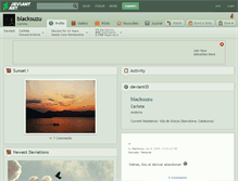 Tablet Screenshot of blacksuzu.deviantart.com