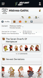 Mobile Screenshot of mistress-gothic.deviantart.com