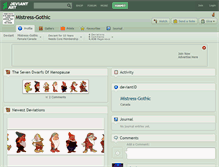 Tablet Screenshot of mistress-gothic.deviantart.com