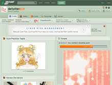 Tablet Screenshot of darlychan.deviantart.com