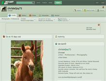 Tablet Screenshot of christeljoy73.deviantart.com