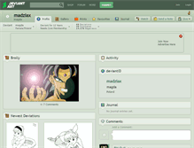 Tablet Screenshot of madziax.deviantart.com