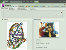 Tablet Screenshot of oliveover.deviantart.com