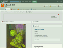 Tablet Screenshot of indie-rock-chick.deviantart.com