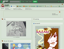 Tablet Screenshot of kazaki.deviantart.com