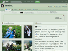 Tablet Screenshot of jamiecool.deviantart.com