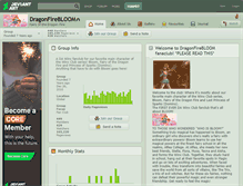 Tablet Screenshot of dragonfirebloom.deviantart.com