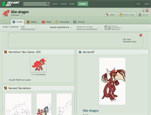 Tablet Screenshot of litle-dragon.deviantart.com