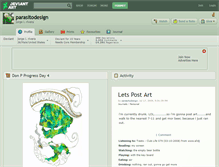 Tablet Screenshot of parasitodesign.deviantart.com