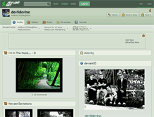 Tablet Screenshot of devildevine.deviantart.com