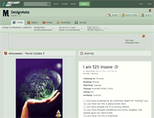 Tablet Screenshot of designmote.deviantart.com