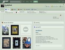 Tablet Screenshot of muddyfeet.deviantart.com
